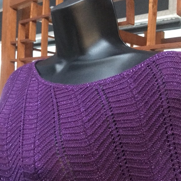 Ashley Stewart asymmetric knit sweater. Size 14/16 - Picture 2 of 6